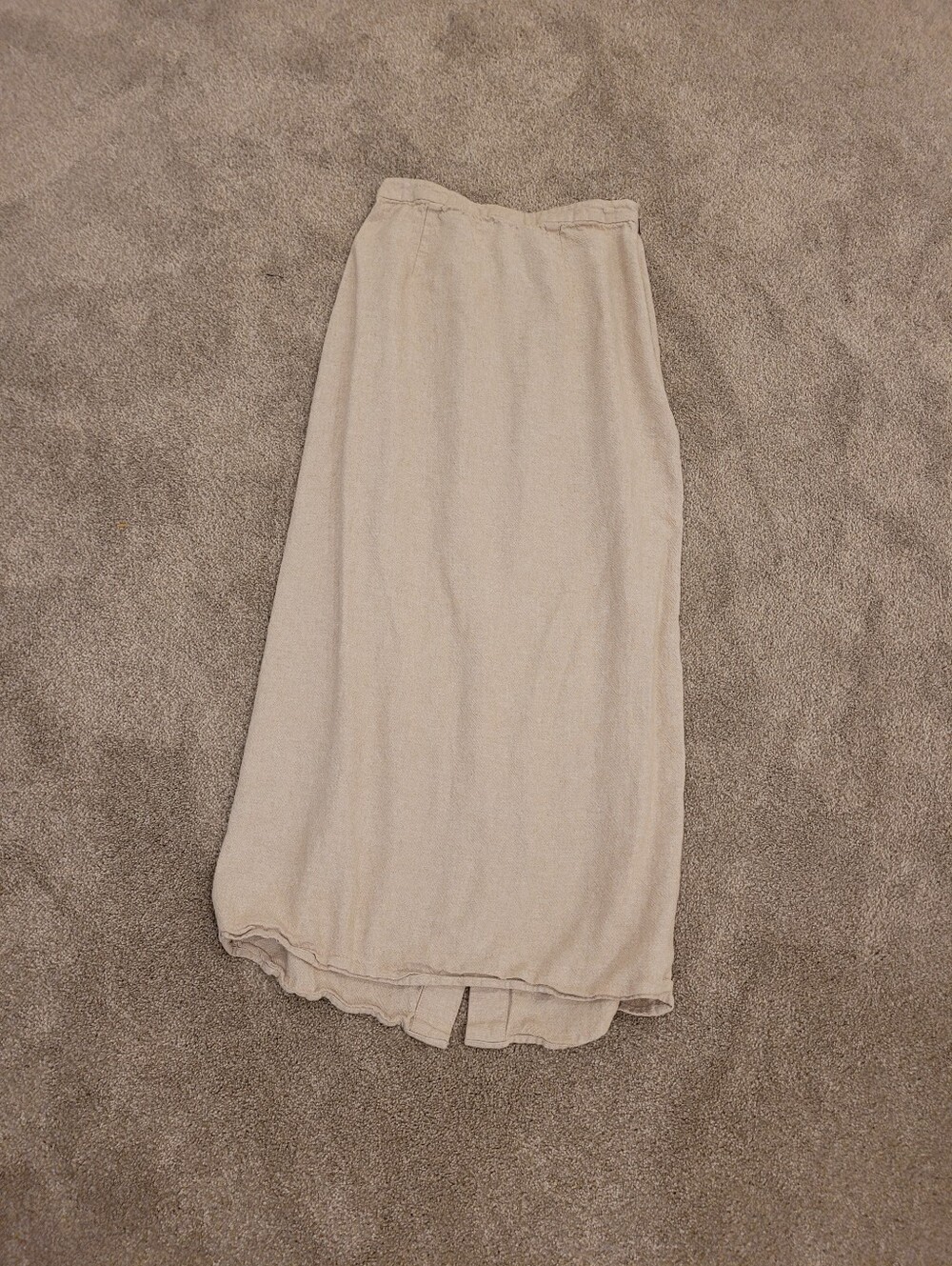 Old Navy Beige Linen Maxi Dress Size XS - Picture 3 of 8